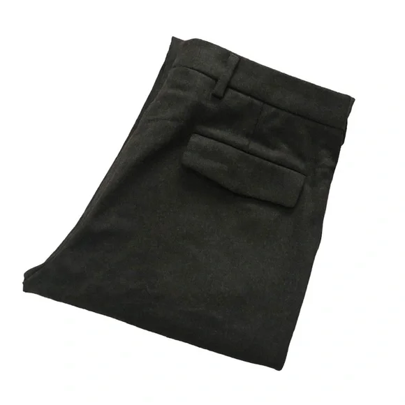 Sofie D’Hoore Wool Dressy Cuffed Olive Green Trouser Pants Women's Size FR 38 - Picture 15 of 15